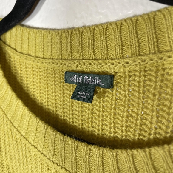 Yellow Wild Fable Sweater Women's (Size Large) - Picture 3 of 4